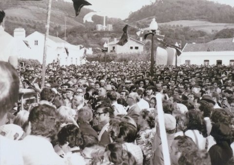 Inauguración en Cela Velha (Alcobaça) el día 22 de agosto de 1976. Archivo Iva Vieira. Fotografía: autor desconocido.